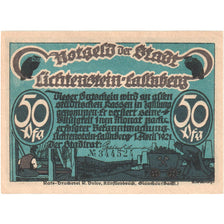 Banknote, Germany, Lichtenstein Callnberg, 50 Pfennig, personnage, 1921