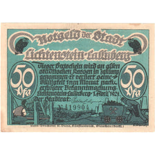 Banknote, Germany, Lichtenstein Callnberg, 50 Pfennig, personnage, 1921