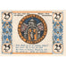 Banconote, Germania, Köslin Stadt, 25 Pfennig, Monument, 1921, SPL, Mehl:735.1
