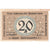 Banknot, Niemcy, Kellinghusen, 20 Pfennig, paysage, 1920, 1920-08-06, AU(55-58)