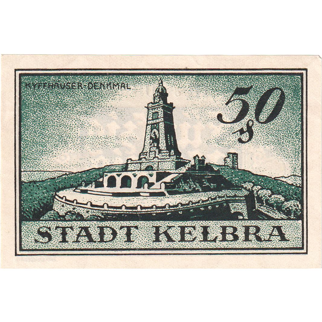 Banknot, Niemcy, Kelbra, 50 Pfennig, paysage, 1921, 1921-07-12, UNC(65-70)
