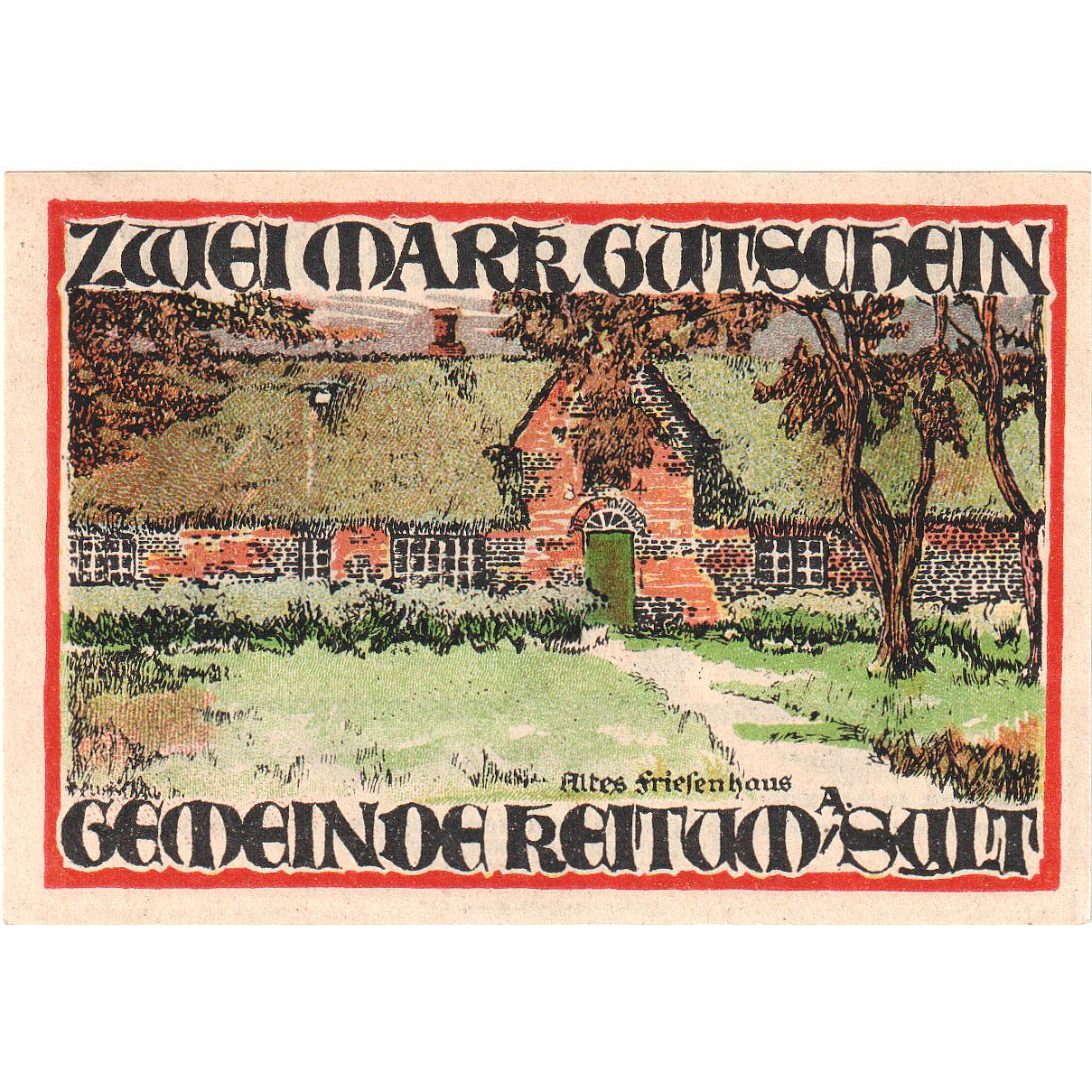 Billete, Alemania, Keitum, 2 Mark, paysage, 1921, 1921-09-01, UNC, Mehl:685.5