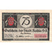 Billete, Alemania, Kahla, 75 Pfennig, personnage, 1921, 1921-08-15, SC