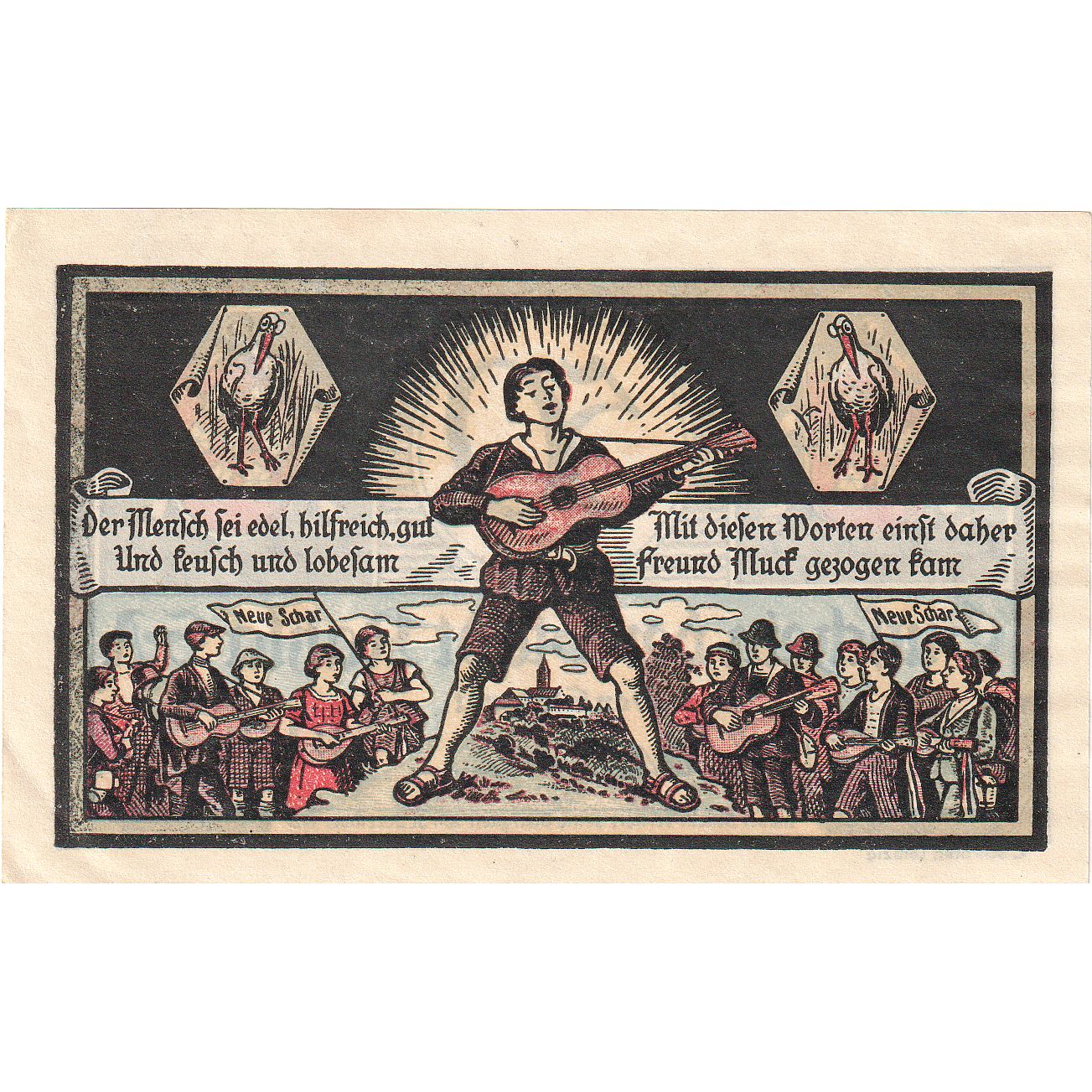 Banconote, Germania, Kahla, 50 Pfennig, personnage, 1921, 1921-08-15, SPL