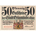 Geldschein, Deutschland, Orlamunde Stadt, 50 Pfennig, personnage, 1921
