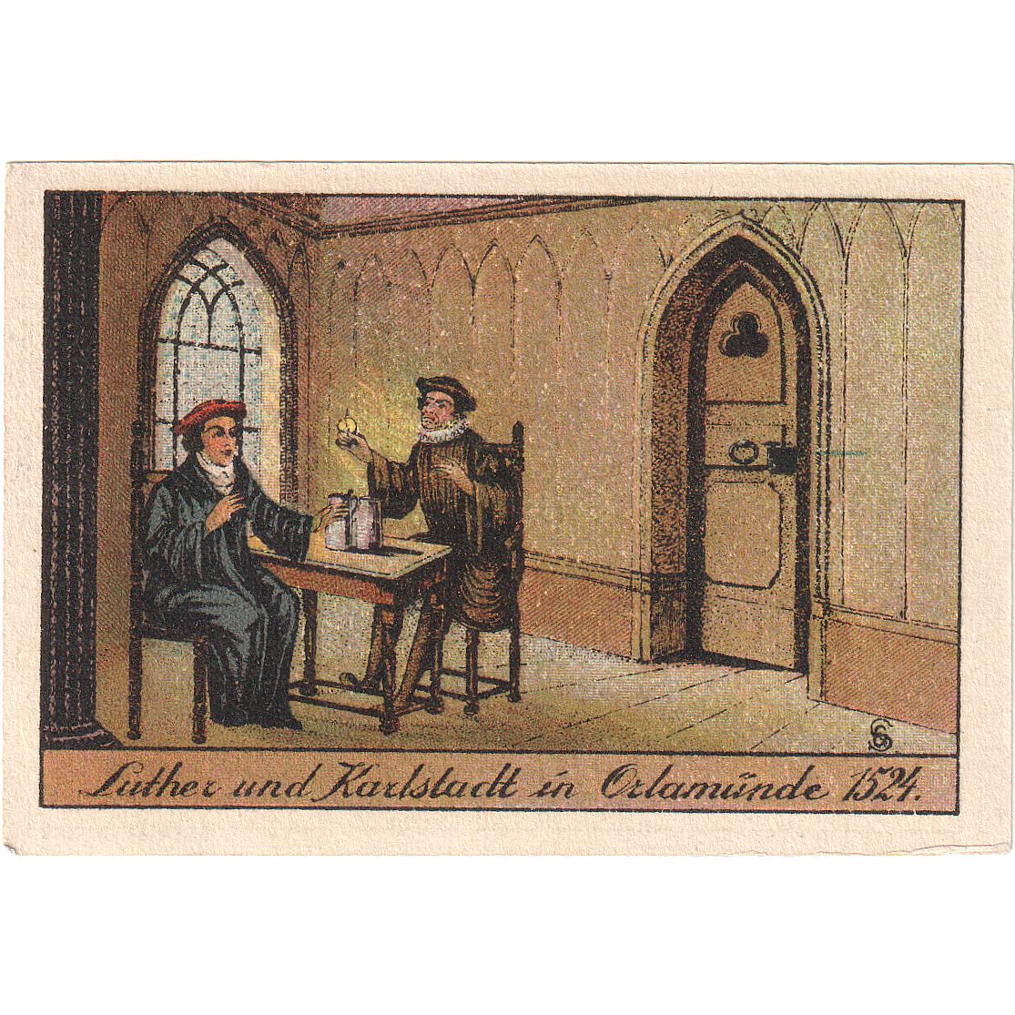 Geldschein, Deutschland, Orlamunde Stadt, 50 Pfennig, personnage, 1921