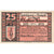 Geldschein, Deutschland, Kloster Zinna Stadt, 25 Pfennig, Eglise, 1920