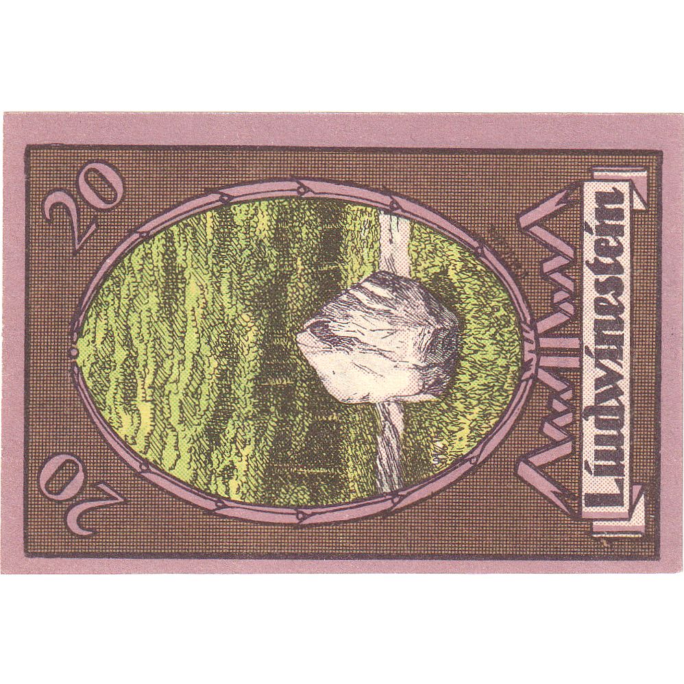 Banknot, Niemcy, Koberg, 20 Pfennig, paysage, O.D, UNC(65-70), Mehl:713.2a