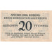 Banknot, Niemcy, Koberg, 20 Pfennig, valeur faciale, 1921, 1921-03-03