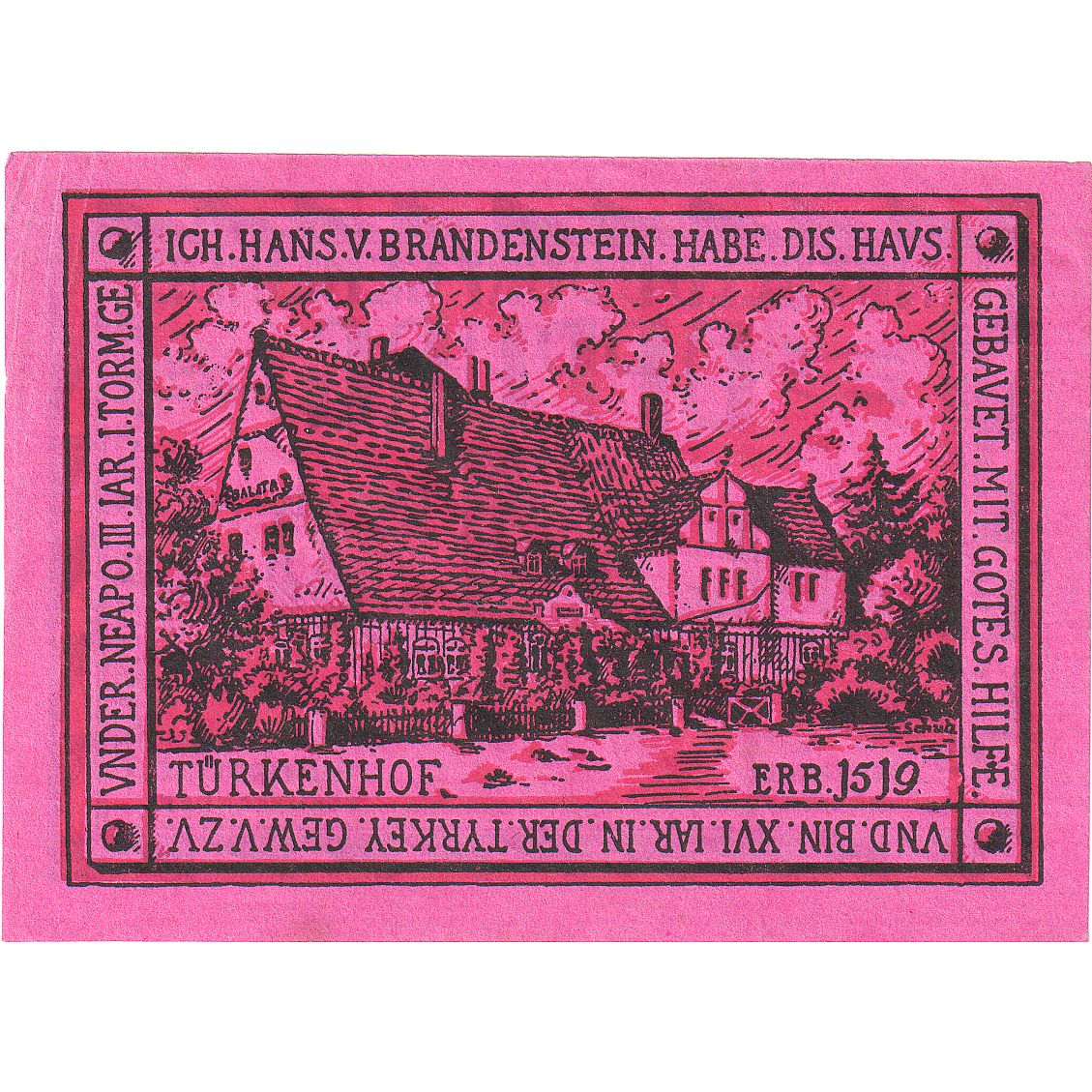 Geldschein, Deutschland, Oppurg, 50 Pfennig, maison 1, 1921, 1921-08-01, UNZ