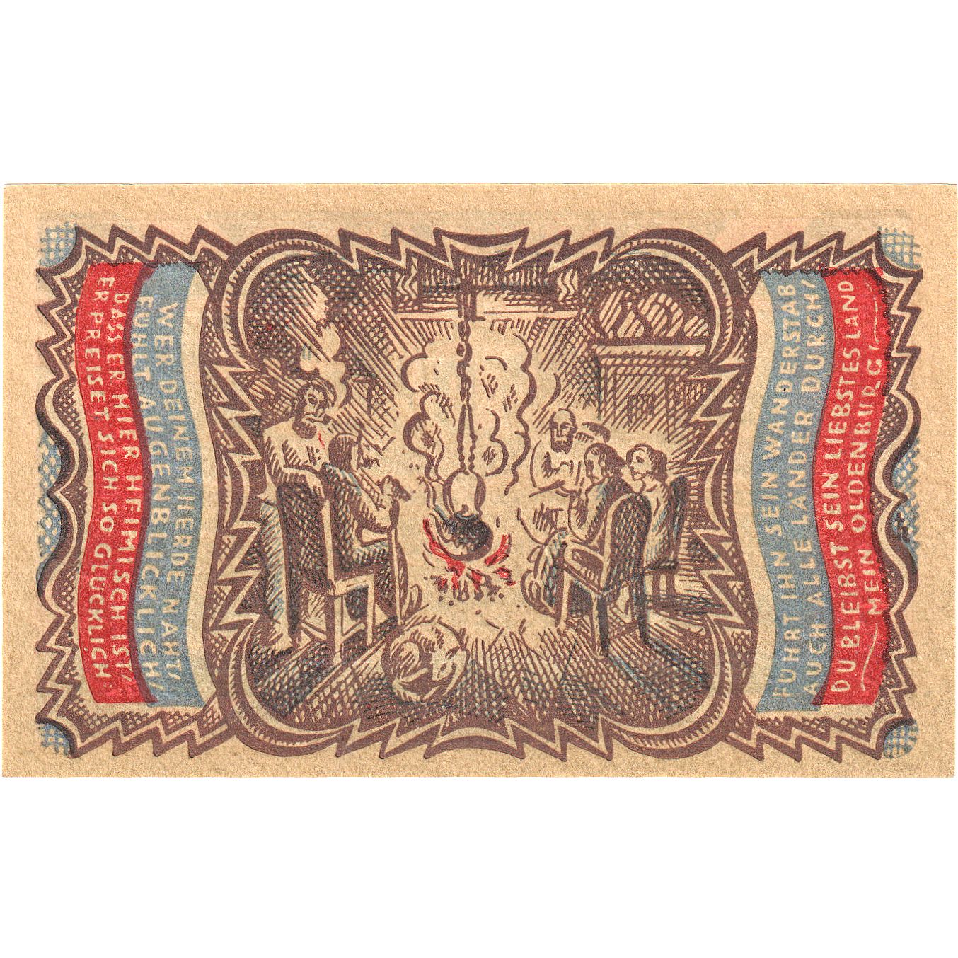 Geldschein, Deutschland, Oldenburg i.O. Handelskammer, 50 Pfennig, personnage 2