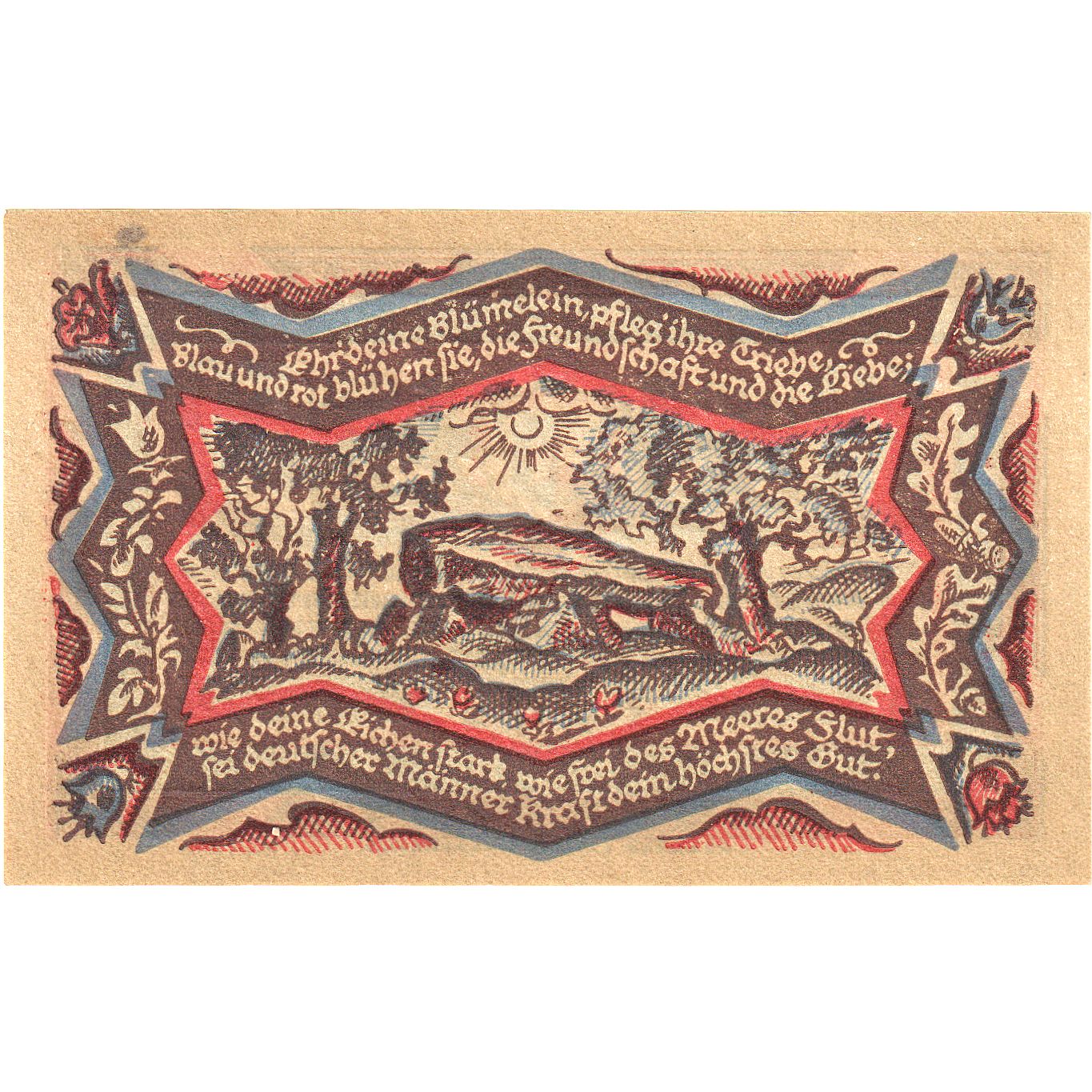Geldschein, Deutschland, Oldenburg i.O. Handelskammer, 50 Pfennig, paysage
