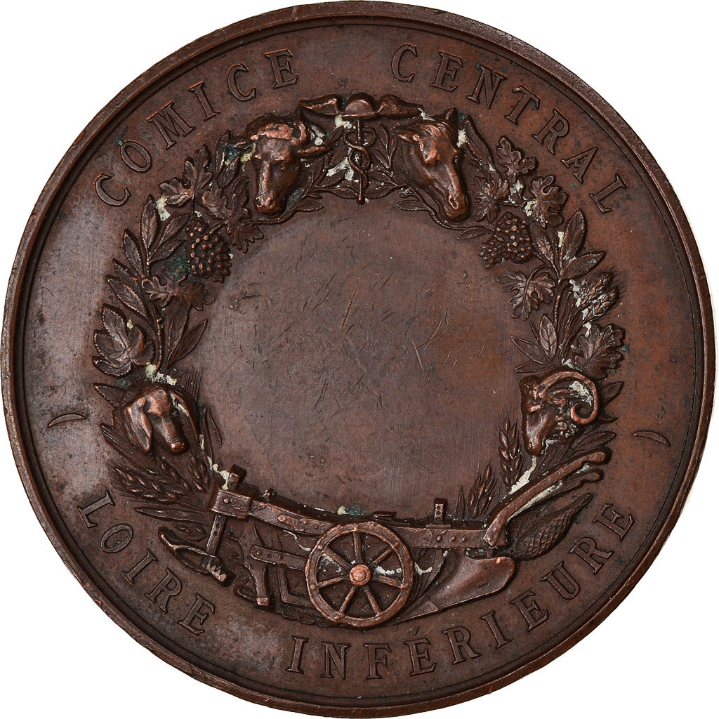 France, Medal, Comice Centrale, Loire Inférieure, Oudiné, EF(40-45), Copper