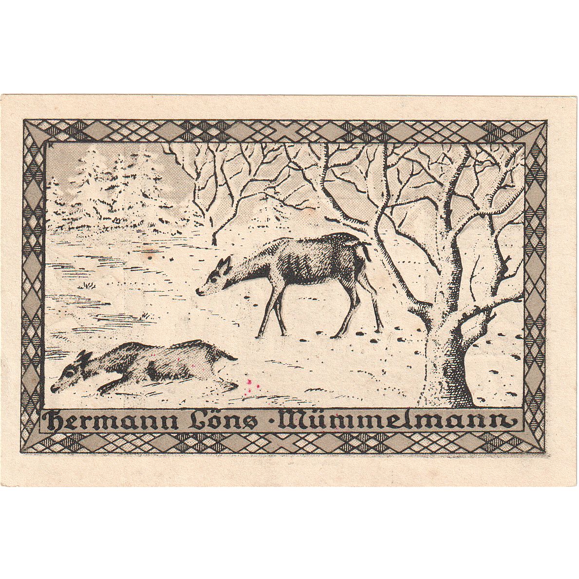 Banknot, Niemcy, Hemdingen Gemeinde, 75 Pfennig, Animaux, 1922, 1922-01-31