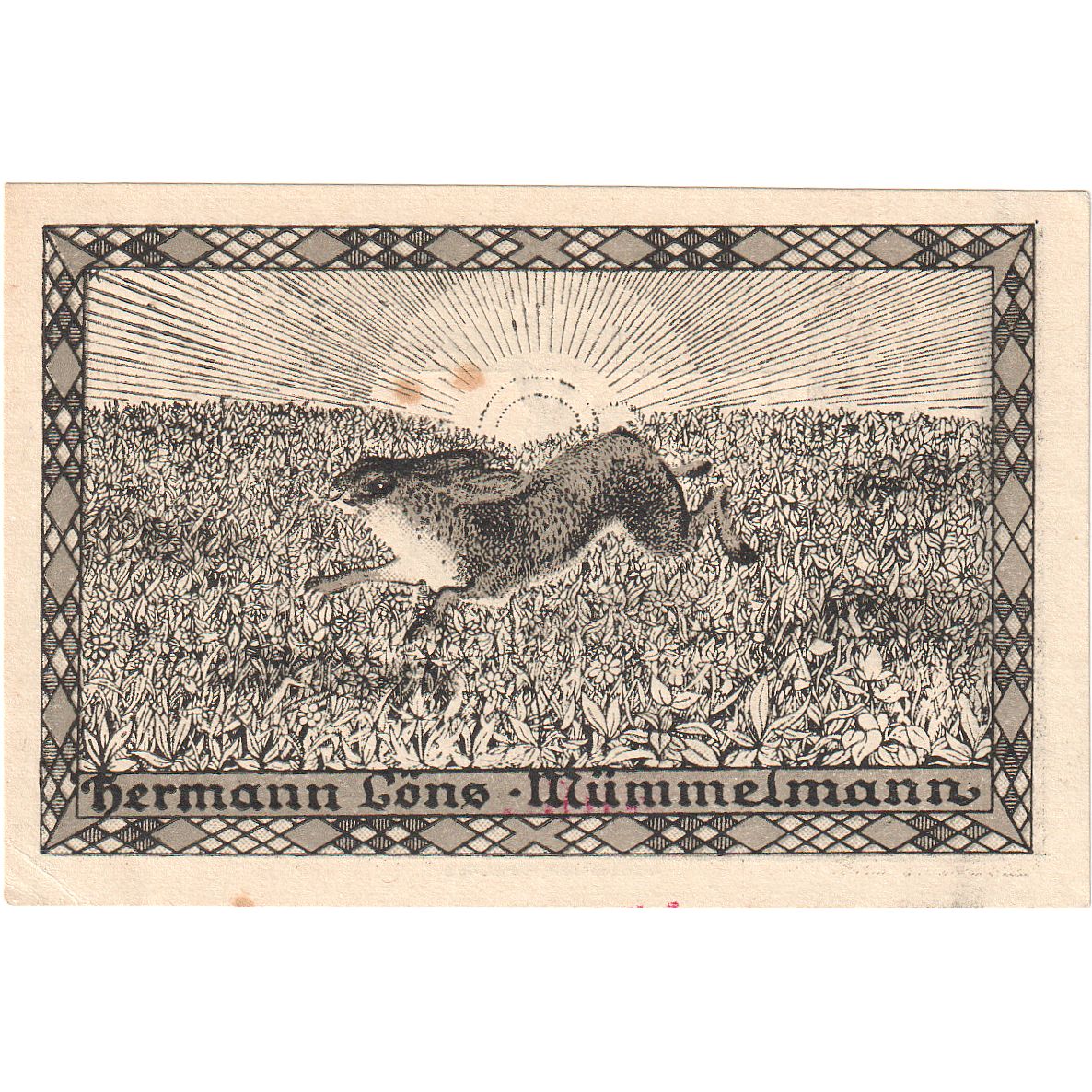 Geldschein, Deutschland, Hemdingen Gemeinde, 50 Pfennig, Animaux, 1922