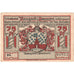 Banknot, Niemcy, Naugard, 75 Pfennig, manoir 1, O.D, UNC(63), Mehl:923.1