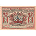 Banknot, Niemcy, Naugard, 50 Pfennig, Maison, O.D, UNC(63), Mehl:923.1