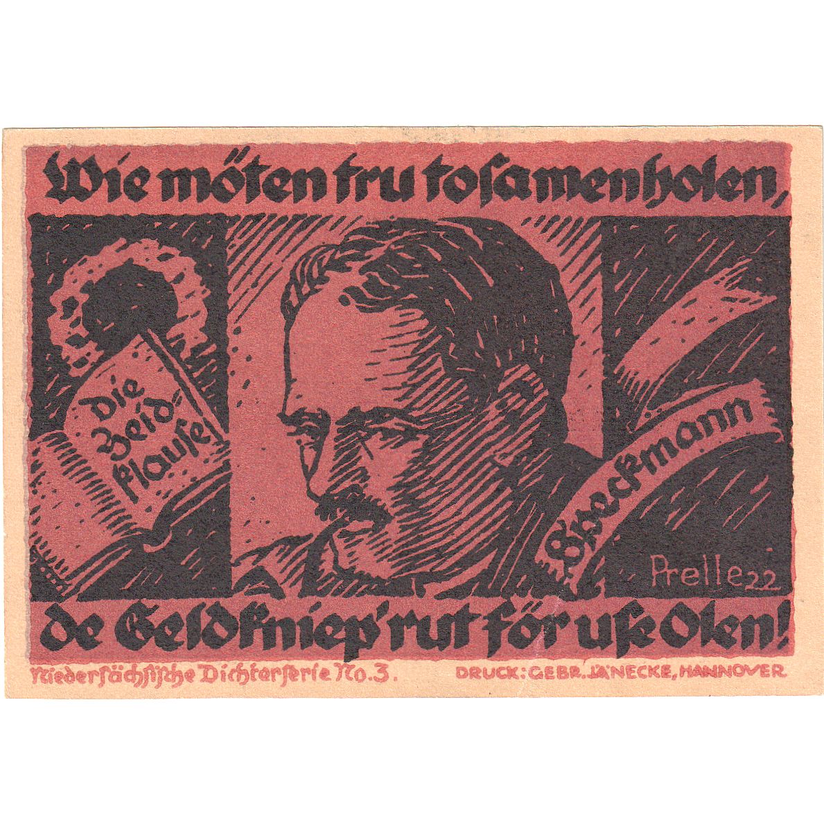 Billete, Alemania, Hannover, 5 Mark, personnage 1, 1922, 1922-02-01, UNC