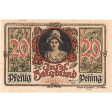 Banknote, Germany, Helgoland, 20 Pfennig, personnage, 1921, UNC(65-70)