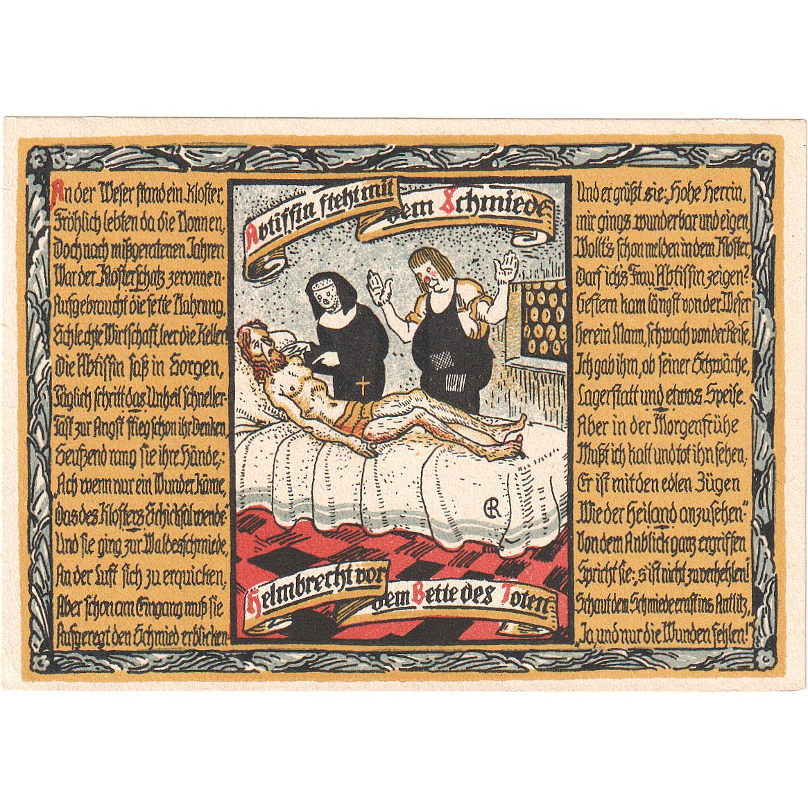 Geldschein, Deutschland, Helmarshausen, 2 Mark, mort, 1921, 1921-05-15, UNZ