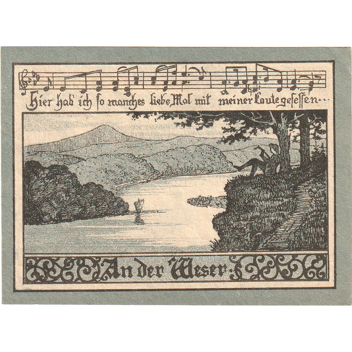 Geldschein, Deutschland, Hann. Münden, 1.25 Mark, paysage, O.D, UNZ, Mehl:578.1