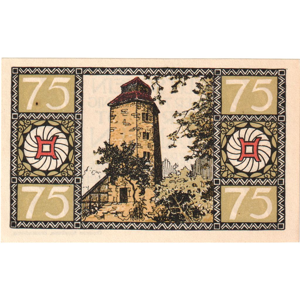 Geldschein, Deutschland, Hameln Stadt, 75 Pfennig, tour, 1921, 1921-09-01, UNZ