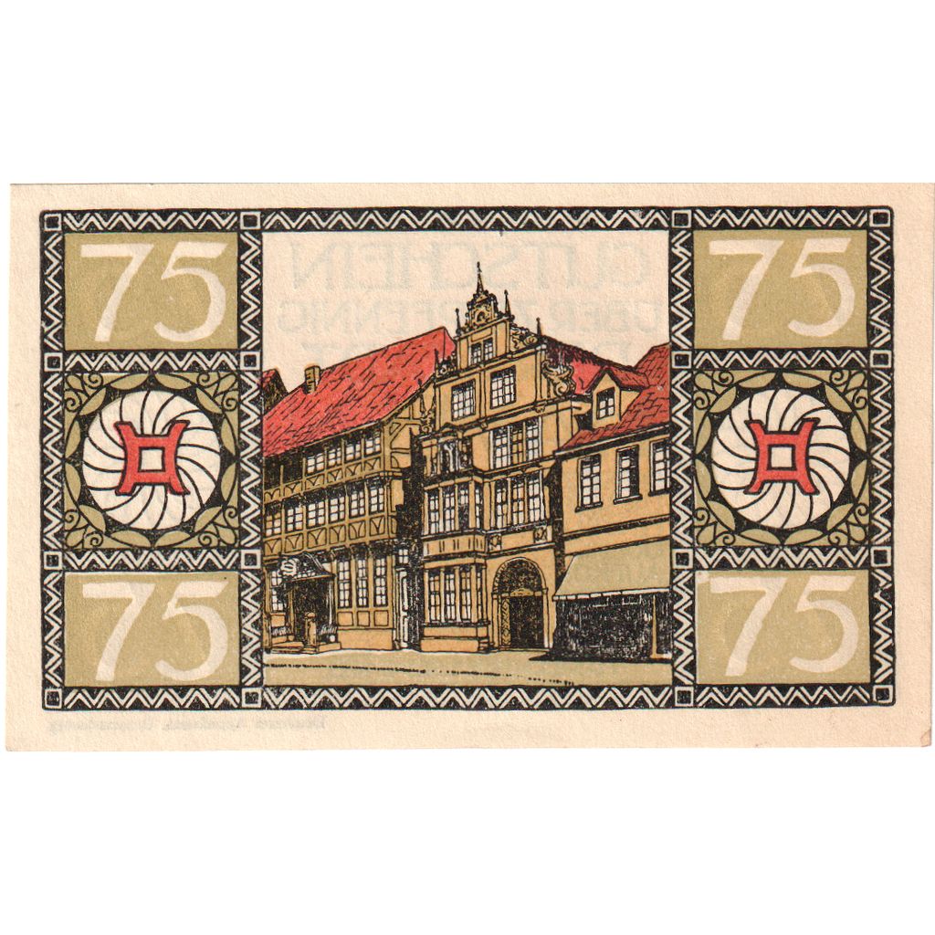 Geldschein, Deutschland, Hameln Stadt, 75 Pfennig, ruelle, 1921, 1921-09-01