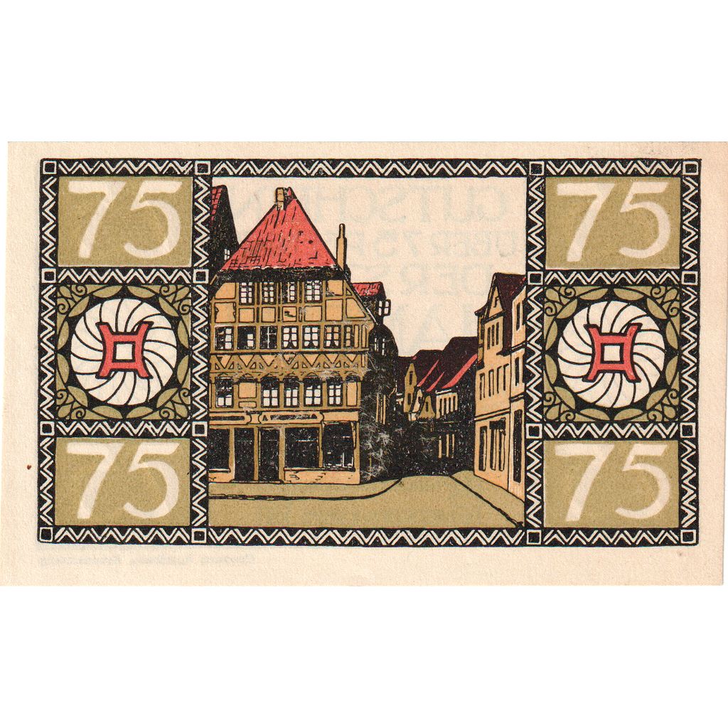 Billete, Alemania, Hameln Stadt, 75 Pfennig, rue, 1921, 1921-09-01, UNC
