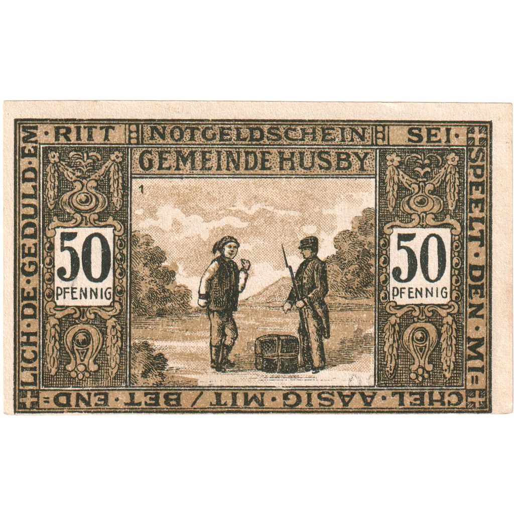Geldschein, Deutschland, Husby, 50 Pfennig, personnage, 1921, 1921-12-15, UNZ-