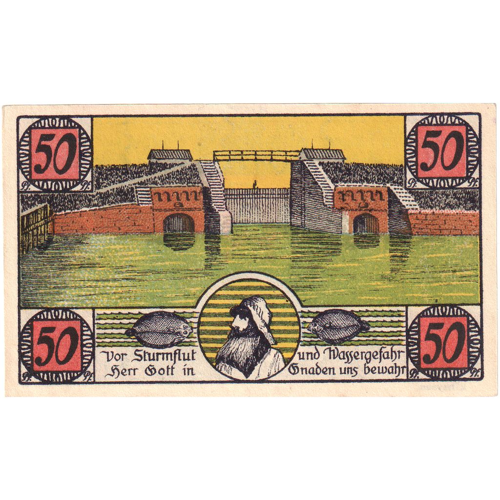 Geldschein, Deutschland, Hoyer, 50 Pfennig, pont, 1920, 1920-04-10, UNZ