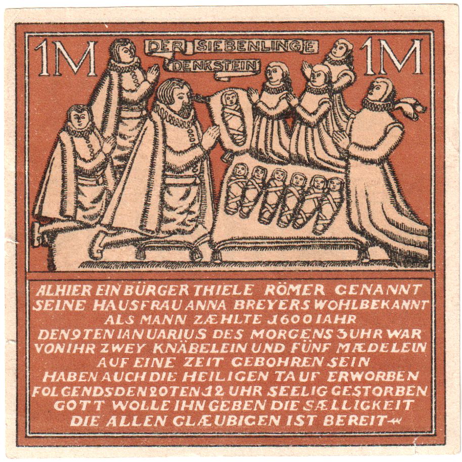 Geldschein, Deutschland, Hameln, 1 Mark, personnage, 1921, 1921-06-01, UNZ-