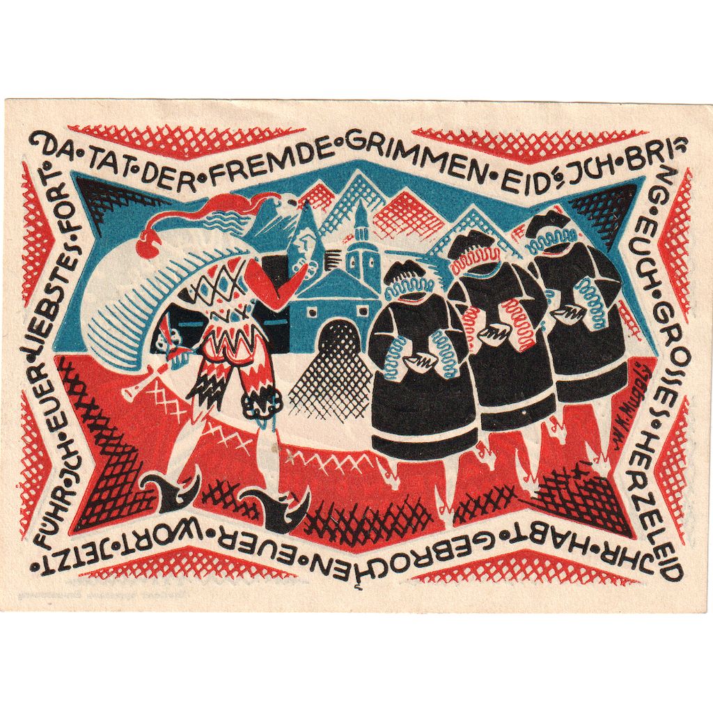 Banknote, Germany, Hameln, 50 Pfennig, personnage, 1921, 1921-09-01, UNC(65-70)