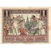 Niemcy, Hamburg, 1 Mark, personnage, O.D, UNC(65-70), Mehl:559.1