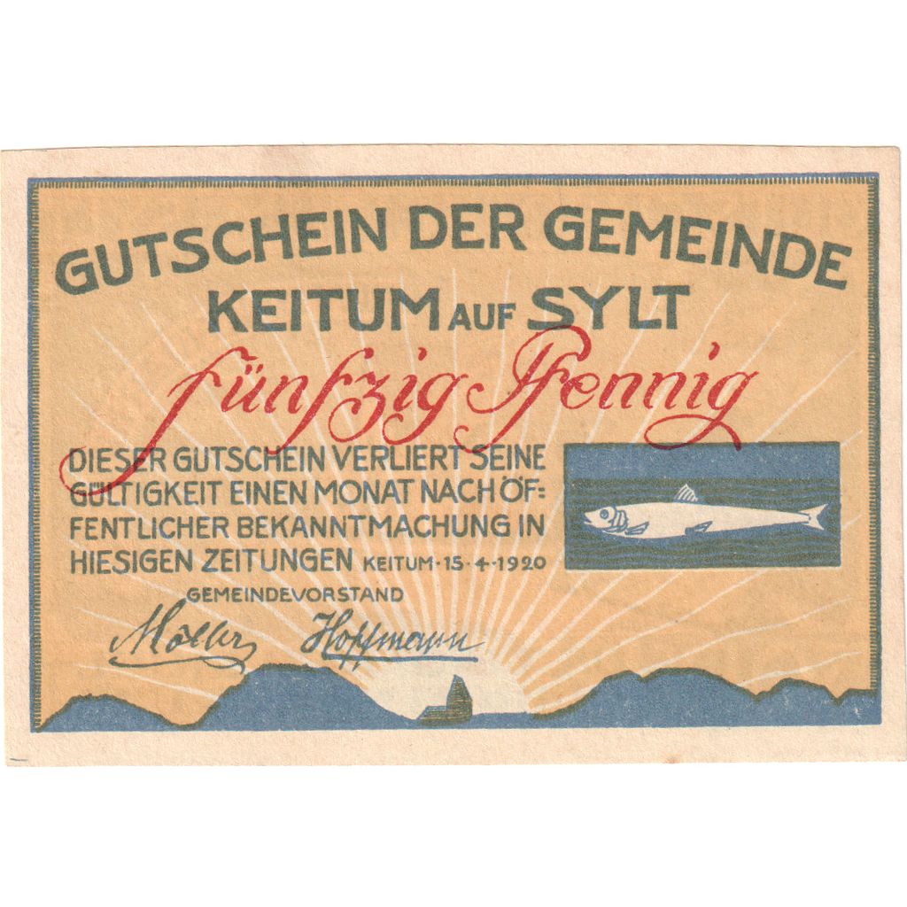 Germania, Keitum, 50 Pfennig, personnage, 1920, 1920-04-15, SPL, Mehl:685.1