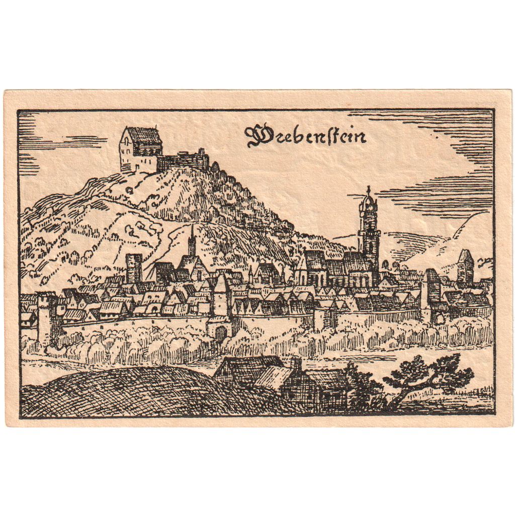 Alemanha, Hofgeismar Kreissparkasse, 75 Pfennig, paysage, Undated (1922)