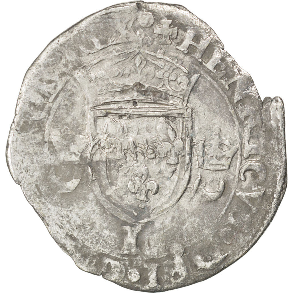 Francia, Douzain, 1549, Limoges, Vellón, BC+, Sombart:4380