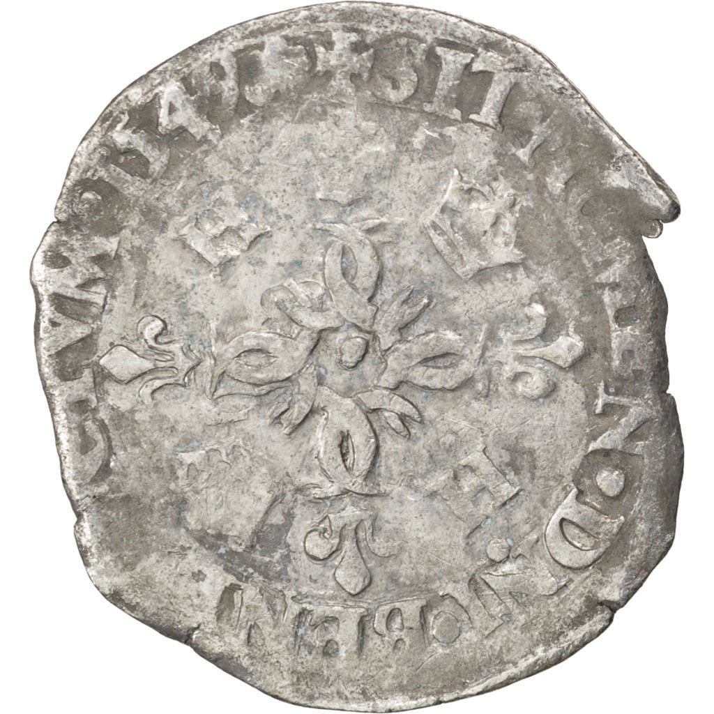 Francia, Douzain, 1549, Limoges, Vellón, BC+, Sombart:4380