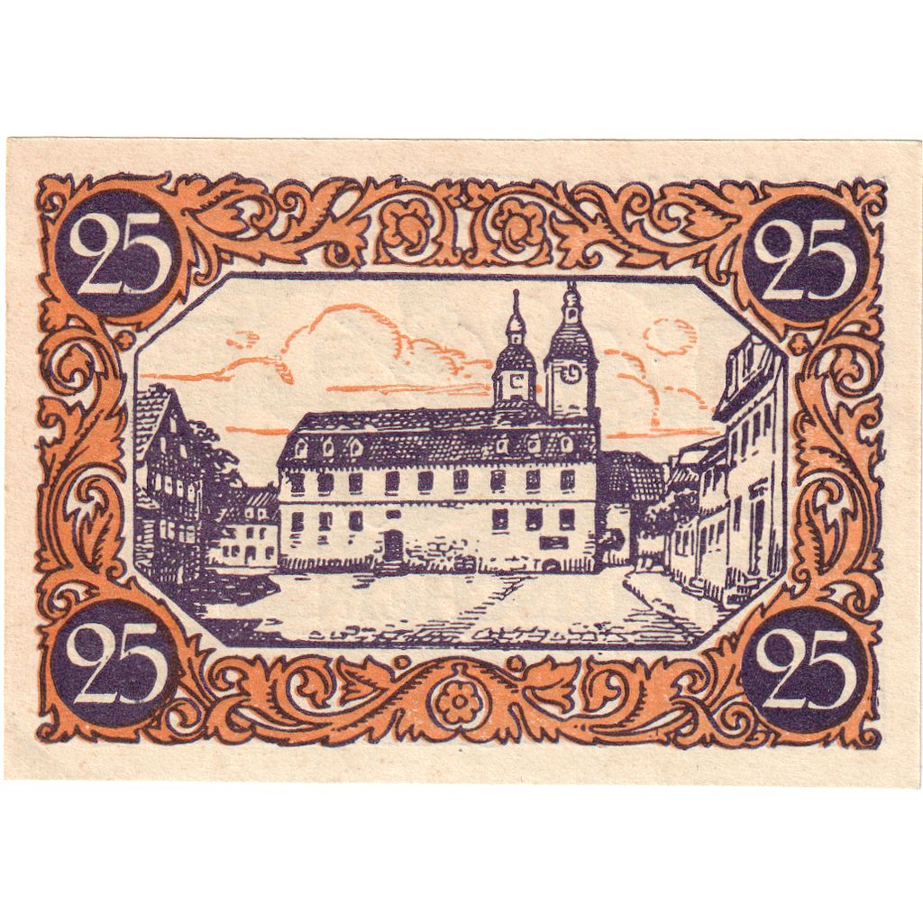 Geldschein, Deutschland, Kindelbrück, 25 Pfennig, paysage 1, 1920, 1920-11-23