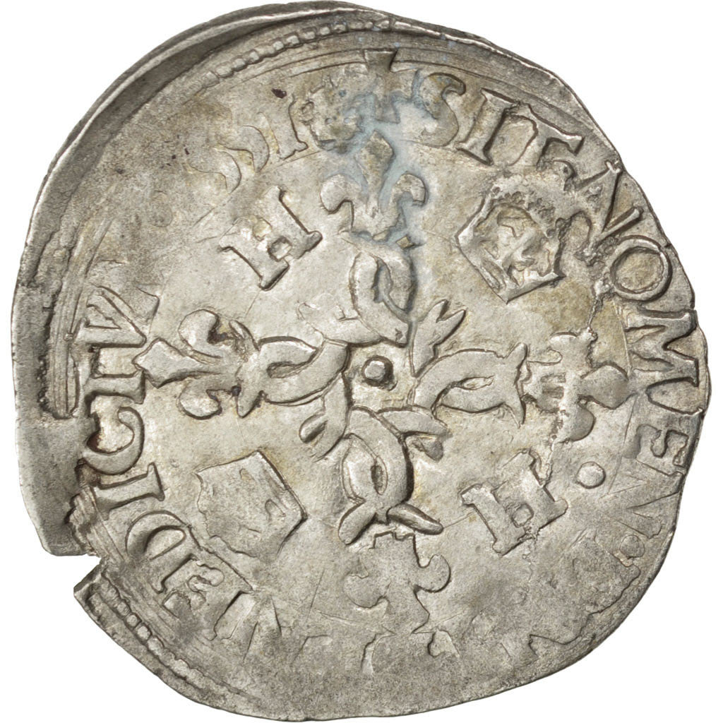 França, Douzain, 1551, Poitiers, Lingote, EF(40-45), Sombart:4380