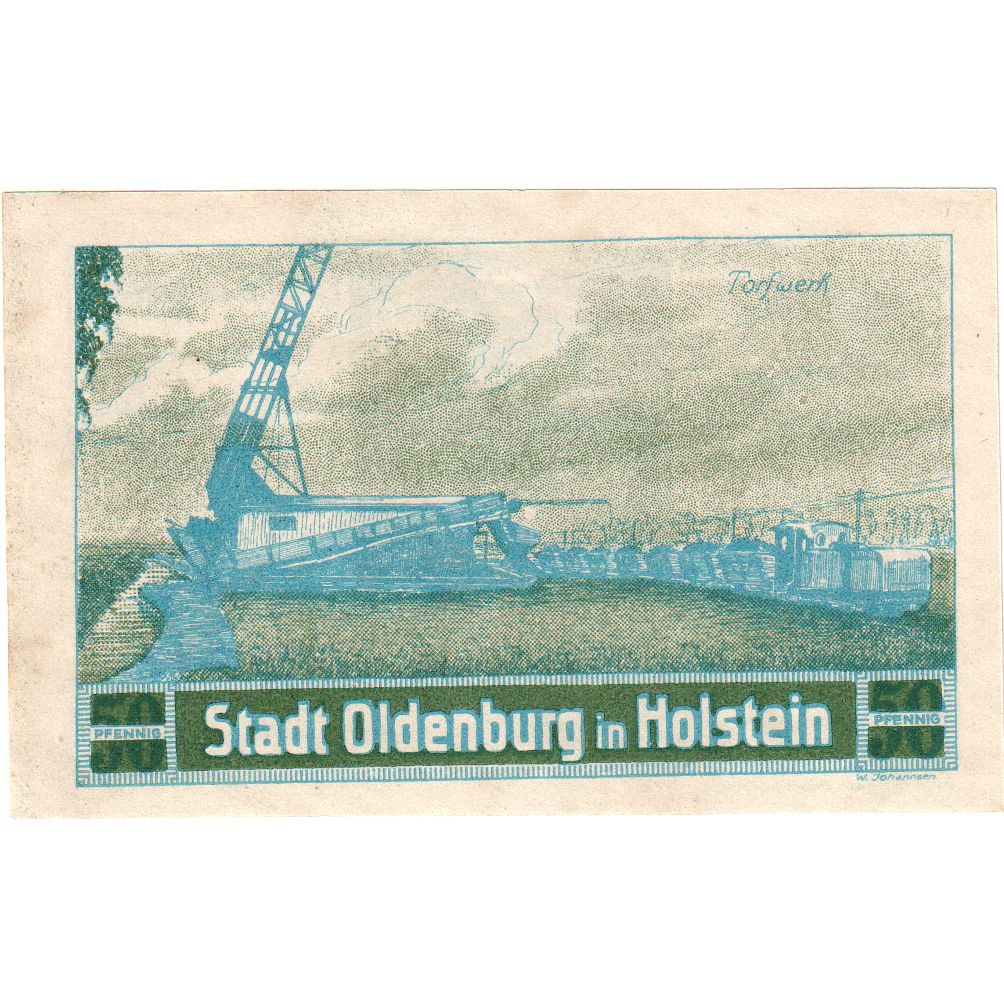 Deutschland, Oldenburg i. Holstein Stadt, 50 Pfennig, Wagons, 1922, 1922-01-01