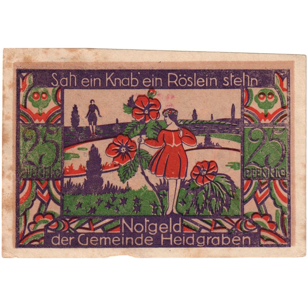 Deutschland, Heidgraben, 25 Pfennig, SS