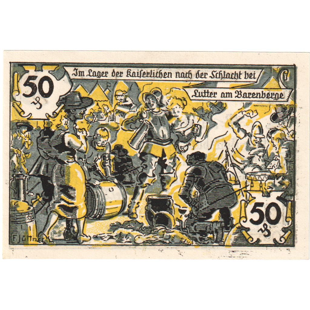 Niemcy, Lutter am Barenberge, 50 Pfennig, personnage, 1920, 1920-12-30