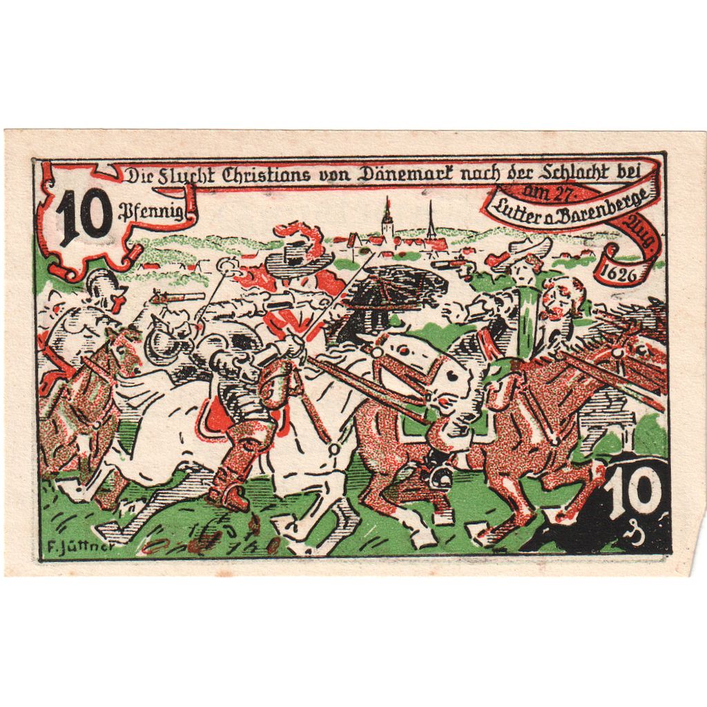 Deutschland, Lutter am Barenberge, 10 Pfennig, personnage, 1920, 1920-12-30