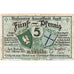 Germania, Lyck Stadt, 5 Pfennig, paysage 5, 1920, 1920-10-01, SPL, Mehl:849.1
