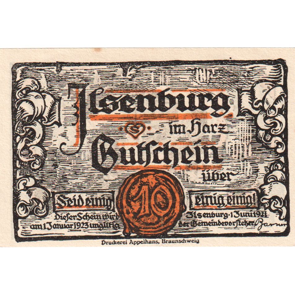 Deutschland, Ilsenburg, 10 Pfennig, village 2, 1923, 1923-01-01, UNZ-