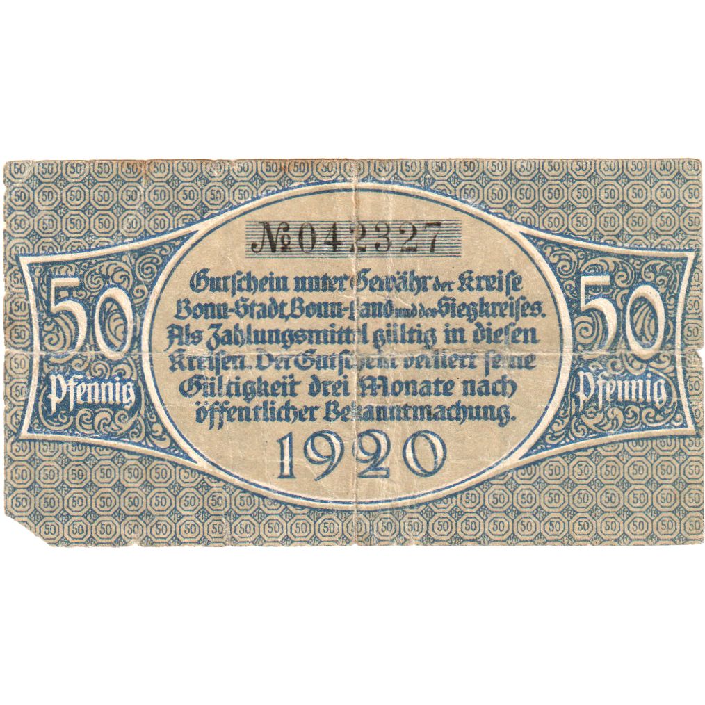 Germania, Bonn, 50 Pfennig, BB