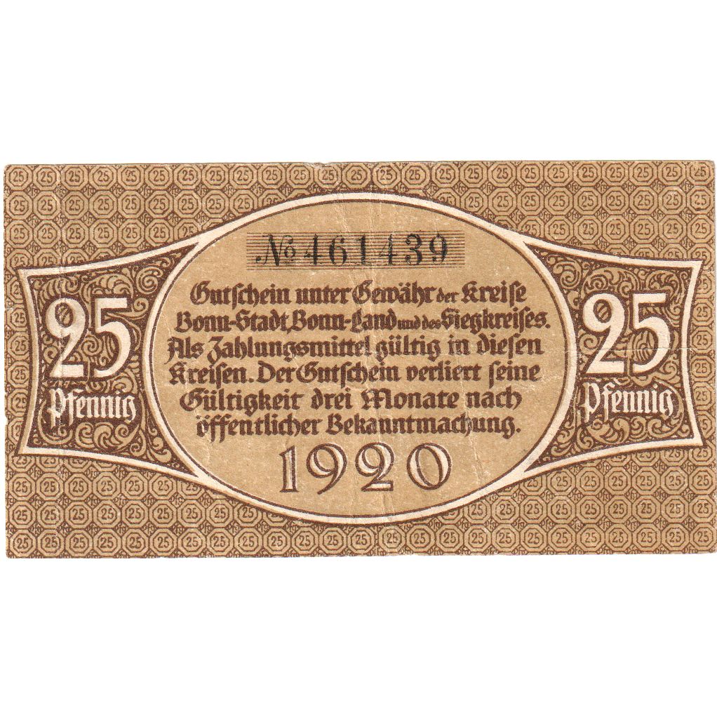 Alemania, Bonn, 25 Pfennig, MBC