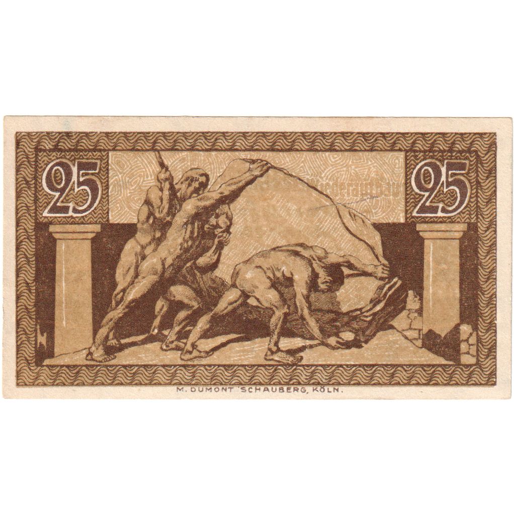 Deutschland, Bonn, 25 Pfennig, personnage 1, 1920, UNZ-, Mehl:74.6b