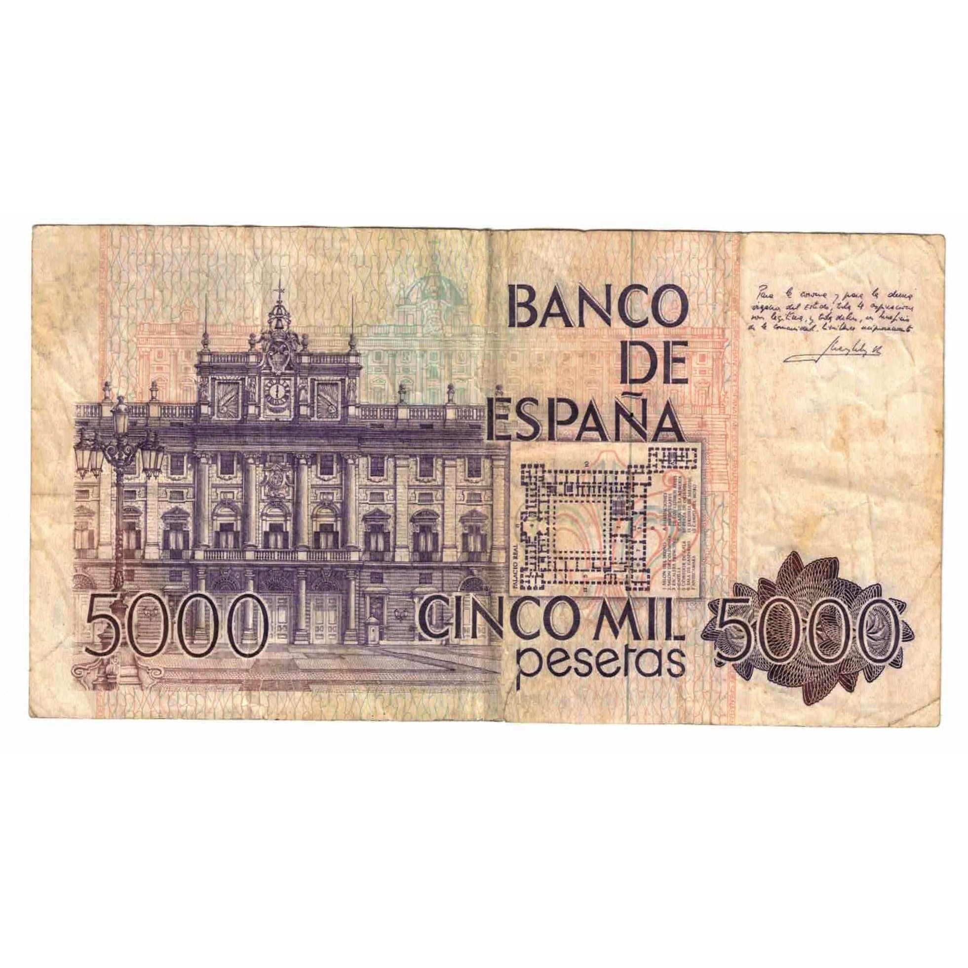 Banknote, Spain, 5000 Pesetas, 1979, 1979-10-23, KM:160, VF(20-25)