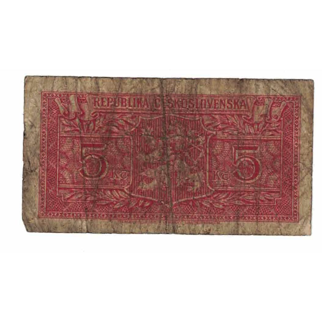 Billete, 5 Korun, 1949, Checoslovaquia, 1949-01-25, KM:68a, MC